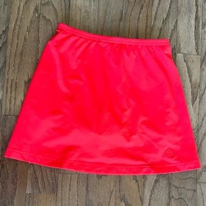 Red adidas tennis skirt